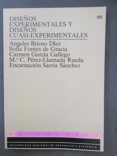 Portada del libro de DISEÑOS EXPERIMENTALES Y DISEÑOS CUASI-EXPERIMENTALES. Cuaderno de prácticas