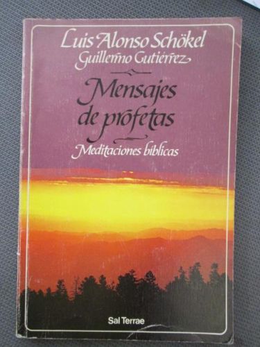 Portada del libro de MENSAJES DE PROFETAS. Meditaciones bíblicas.