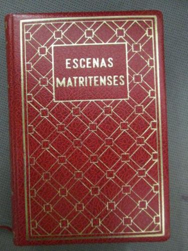 Portada del libro de ESCENAS MATRITENSES