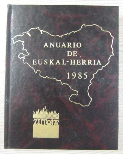 Portada del libro de ANUARIO DE EUSKAL – HERRIA 1985