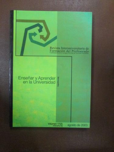 Portada del libro de ENSEÑAR Y APRENDER EN LA UNIVERSIDAD. MONOGRAFÍA.Revista interuniversitaria de formación del profesorado....