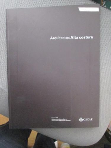 Portada del libro de REVISTA ARQUITECTOS Nº183, 1/2008. ALTA COSTURA