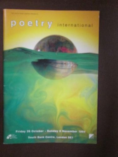 Portada del libro de POETRY INTERNATIONAL 1994
