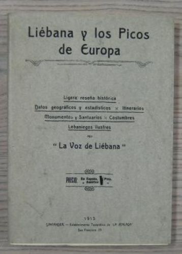Portada del libro de LIÉBANA Y LOS PICOS DE EUROPA.