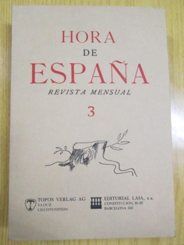 Portada del libro de HORA DE ESPAÑA. REVISTA MENSUAL. TOMO III (NÚMEROS XI-XV)