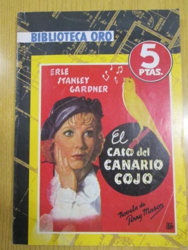 Portada del libro de EL CASO DEL CANARIO COJO. Coleción Biblioteca Oro.
