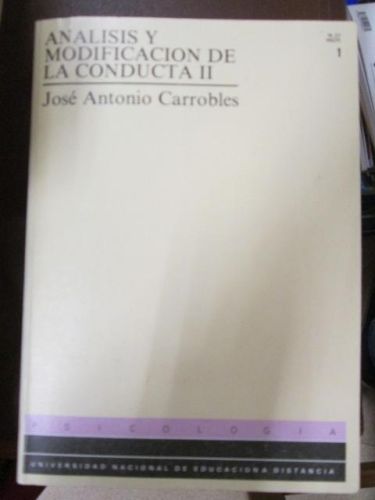 Portada del libro de ANALISIS Y MODIFICACION DE LA CONDUCTA II