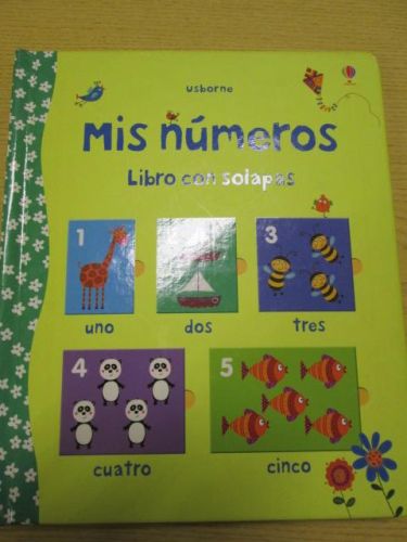 Portada del libro de MIS NÚMEROS. Libro con solapas.