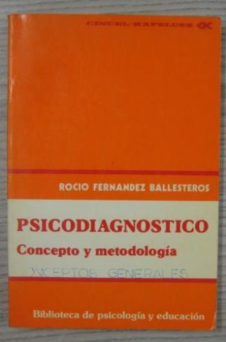 Portada del libro de PSICODIAGNOSTICO. CONCEPTO Y METODOLOGÍA