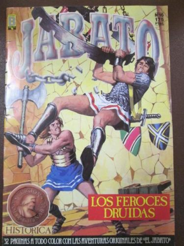 Portada del libro de LOS FEROCES DRUIDAS. Colección Super Aventuras. El Jabato. Nº 16.