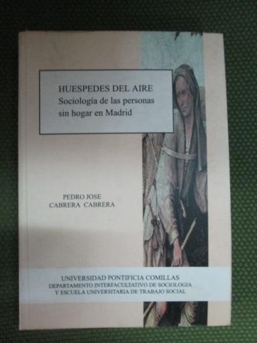Portada del libro de HUÉSPEDES DEL AIRE. SOCIOLOGÍA DE LAS PERSONAS QSIN HOGAR EN MADRID