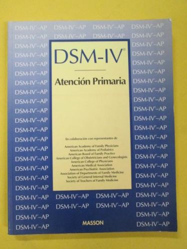 Portada del libro de DSM-IV. ATENCIÓN PRIMARIA