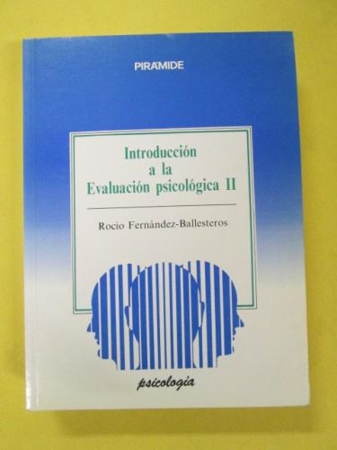Portada del libro de INTRODUCCIÓN A LA EVALUACIÓN PSICOLÓGICA II