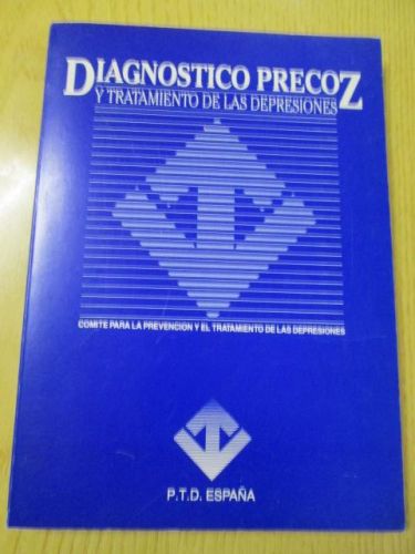 Portada del libro de DIAGNÓSTICO PRECOZ Y TRATAMIENTO DE LAS DEPRESIONES