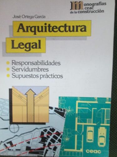 Portada del libro de ARQUITECTURA LEGAL