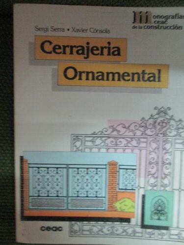 Portada del libro de CERRAJERIA ORNAMENTAL