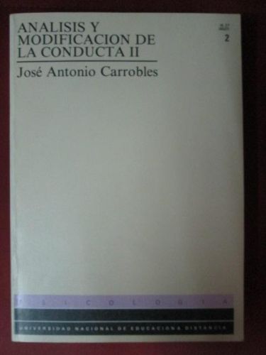 Portada del libro de ANÁLISIS Y MODIFICACIÓ DE LA CONDUCTA II: APLICACIONES CLÍNICAS