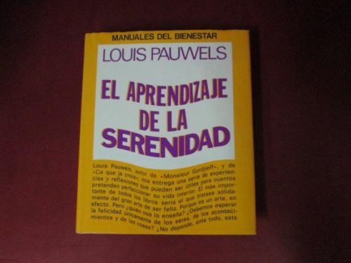 Portada del libro de EL APRENDIZAJE DE LA SERENIDAD-Manuales de bienestar