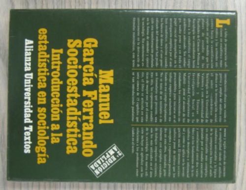 Portada del libro de SOCIOESTADÍSTICA: INTRODUCCIÓN A LA ESTADÍSTICA EN SOCIOLOGÍA