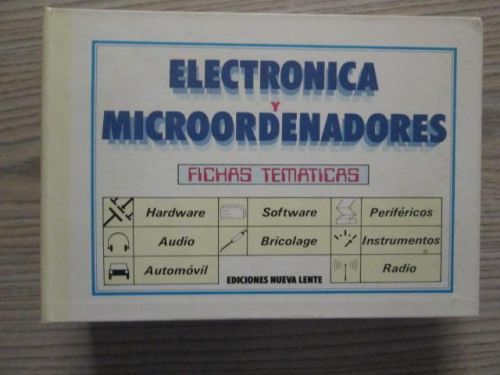 Portada del libro de ELECTRÓNICA Y MICROORDENADORES. FICHAS TEMÁTICAS