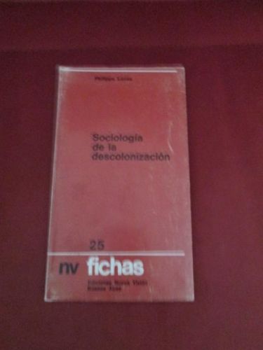 Portada del libro de SOCIOLOGÍA DE LA DESCOLONIZACIÓN