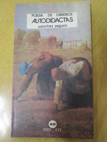 Portada del libro de POESÍA DE OBREROS AUTODIDACTAS. Colección Guernica