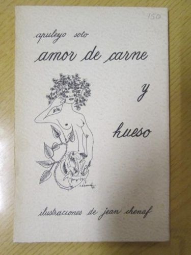 Portada del libro de AMOR DE CARNE Y HUESO. Ilustraciones de Jean Chenaf
