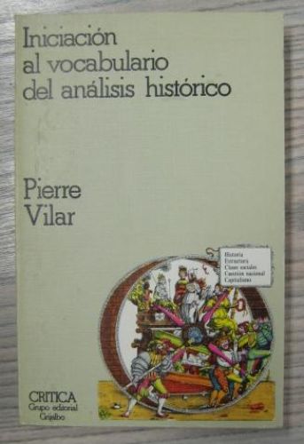 Portada del libro de INICIACIÓN AL VOCABULARIO DEL ANÁLISIS HISTÓRICO