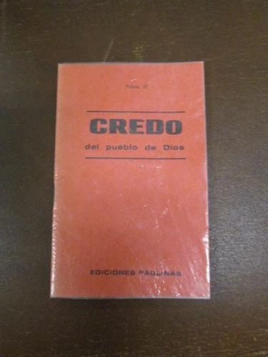 Portada del libro de CREDO DEL PUEBLO DE DIOS