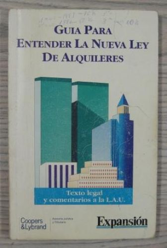 Portada del libro de GUÍA PARA ENTENDER LA NUEVA LEY DE ALQUILERES