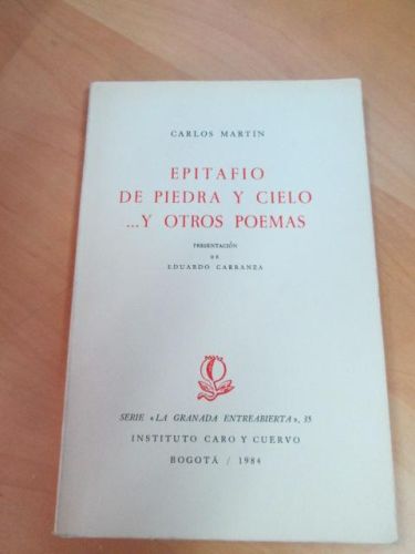 Portada del libro de EPITAFIO DE PIEDRA Y CIELO Y OTROS POEMAS