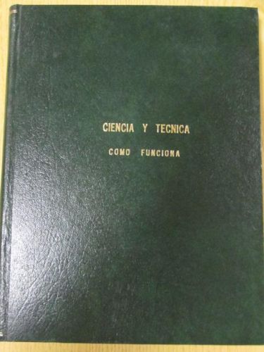 Portada del libro de CIENCIA Y TÉNCINA. COMO FUNCIONA