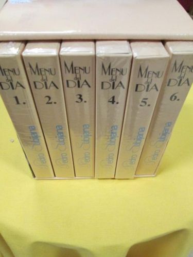 Portada del libro de PEDRO SUBIJANA-MENÚ DEL DÍA. 6 cintas de vídeo VHS