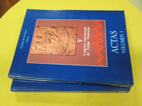 Portada del libro de V CONGRESO INTERNACIONAL DE ESTELAS FUNERARIAS. Volúmenes I y II