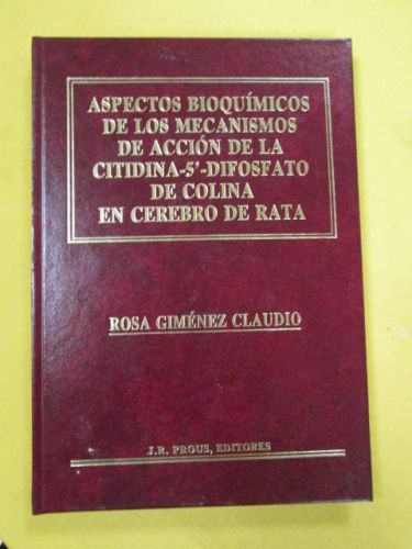 Portada del libro de ASPECTOS BIOQUÍMICOS DE LOS MECANISMOS DE ACCIÓN DE LA CITIDINA-5' EN RATAS