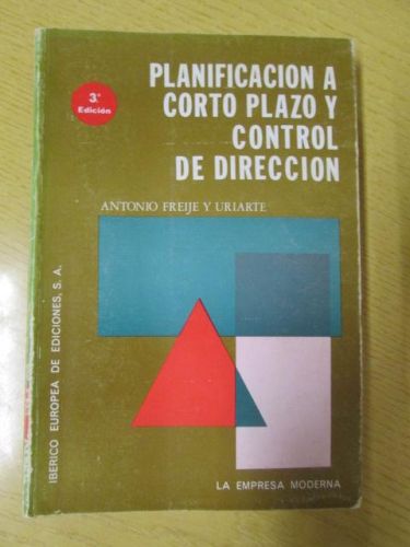 Portada del libro de PLANIFICACIÓN A CORTO PLAZO Y CONTROL DE DIRECCIÓN.