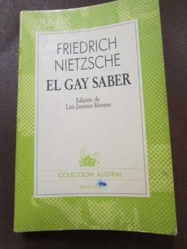 Portada del libro de EL GAY SABER.