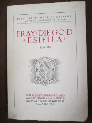 Portada del libro de FRAY DIEGO DE ESTELLA