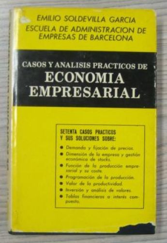 Portada del libro de CASOS Y ANÁLISIS PRÁCTICOS DE ECONOMÍA EMPRESARIAL