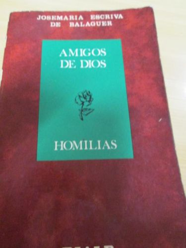Portada del libro de AMIGOS DE DIOS. Homilias.