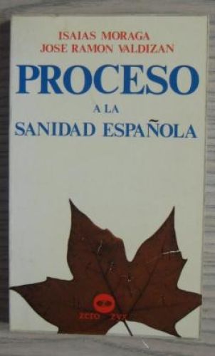 Portada del libro de PROCESO DE LA SANIDAD ESPAÑOLA