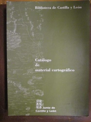 Portada del libro de CATÁLOGO DE MATERIAL CARTOGRÁFICO
