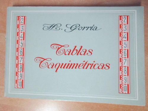 Portada del libro de TABLAS TAQUIMÉTRICAS, sexagesimales y centesimales, con aplicación a los levantamientos topográficos...