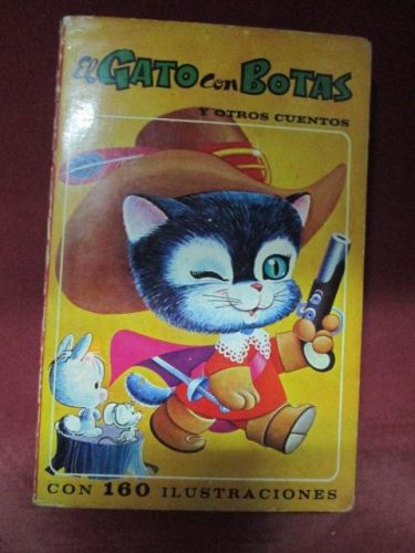 Portada del libro de EL GATO CON BOTAS Y OTROS CUENTOS (El Gorrión y sus Hijitos, La Oca de Oro, Los tres deseos,etc)