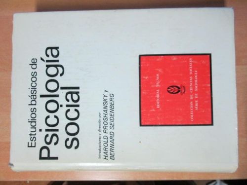 Portada del libro de ESTUDIOS BÁSICOS DE PSICOLOGÍA SOCIAL