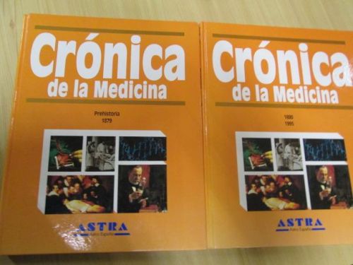 Portada del libro de CRÓNICA DE LA MEDICINA (DOS TOMOS: PREHISTORIA-1879 Y 1880-19959