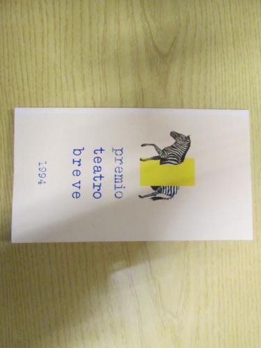 Portada del libro de PREMIO TEATRO BREVE 1994