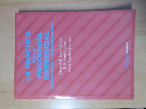 Portada del libro de LA PRÁCTICA DE LA PSICOLOGÍA DIFERENCIAL EN INDUSTRIA Y ORGANIZACIONES