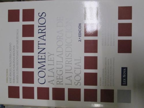Portada del libro de COMENTARIOS A LA LEY REGULADORA DE LA JURISDICCIÓN SOCIAL.