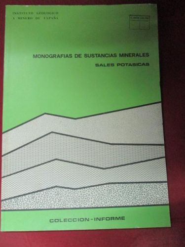 Portada del libro de MONOGRAFÍAS DE SUSTANCIAS MINERALES: SALES POTÁSICAS